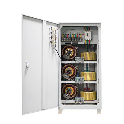 kualitas  Automatic Voltage Regulator 75KVA Three Phase Servo Motor Type Stabilizer AVR TNS SVC 75KW 380V 440V 480V 415V pabrik