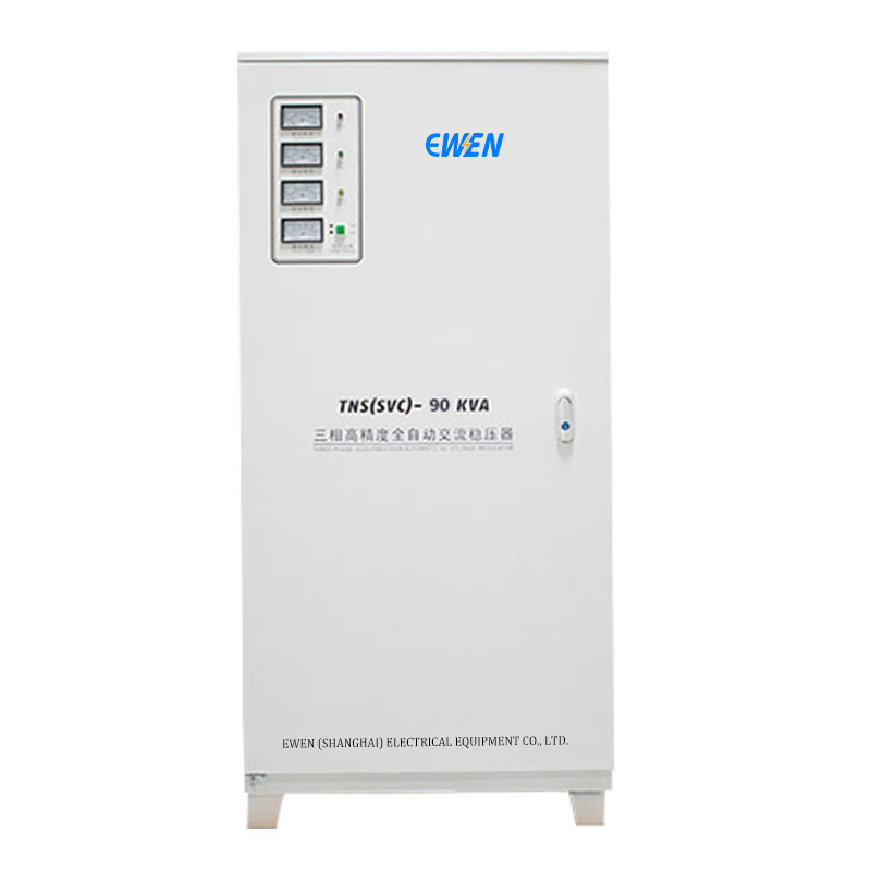 90KVA Tiga Fase Voltage Stabilizer Otomatis Voltage Regulator dengan Servo Motor Teknologi untuk Mesin Laser-cutting