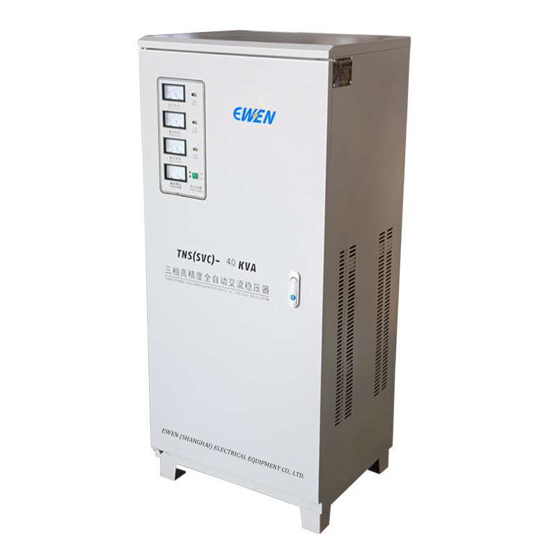 40KVA Tiga Fase Stabilisator Tegangan Industri AC Power Servo Regulator Tegangan Otomatis 380V 400V 415V 480V