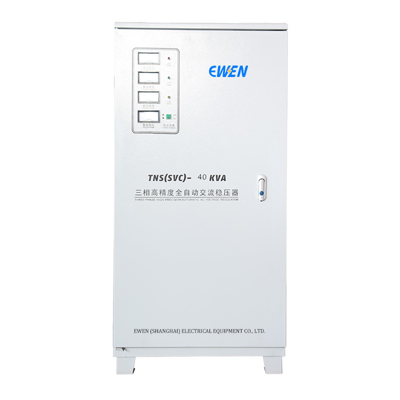 40KVA Tiga Fase Stabilisator Tegangan Industri AC Power Servo Regulator Tegangan Otomatis 380V 400V 415V 480V