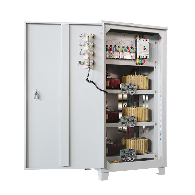 40KVA Tiga Fase Stabilisator Tegangan Industri AC Power Servo Regulator Tegangan Otomatis 380V 400V 415V 480V