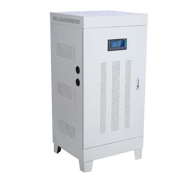 Stabilizer Tegangan AVR Kebisingan Rendah Tiga Fase 100KVA 50Hz Dengan Coil Tembaga