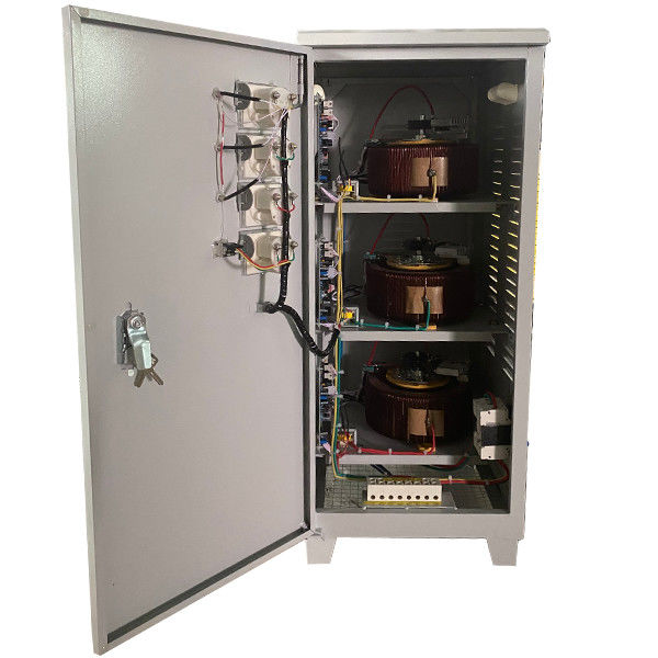 TNS-15KVA Tiga Fase Presisi Tinggi Jenis Servo Motor Regulator Tegangan AC Otomatis