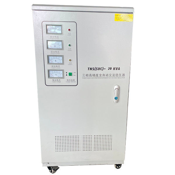 TNS-20KVA Tiga Fase AC 50-60Hz Servo Motor Type Full Auto Regulator Tegangan presisi tinggi